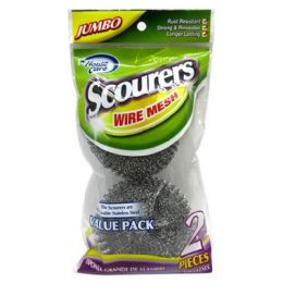 48 pieces 2 Pcs Scourer In Opp Bag - Scouring Pads & Sponges
