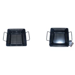 12 pieces Bbq Roast Pan With Holes&handle Sqre - BBQ supplies