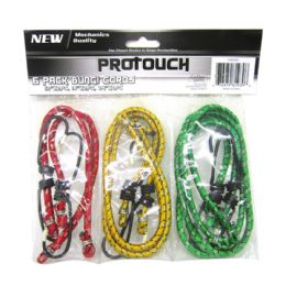 48 pieces Bungi Cord 6 Pc Asst - Rope and Twine