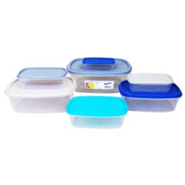 24 pieces Set Of 7 Food Storage Container Rect - Food Storage Containers