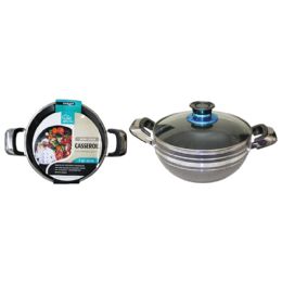 6 pieces 3qt NoN-Stick Casserole W/lid - Pots & Pans