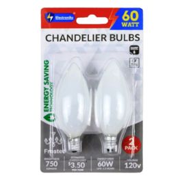 48 pieces 2pk E12 Frosted Torpedo Bulb 60w - Lightbulbs