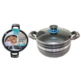 6 pieces 5qt Nonstick Sauce Pot W/lid - Pots & Pans
