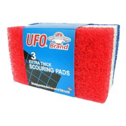 48 Pieces 3 Pk Scouring Pads - Scouring Pads & Sponges
