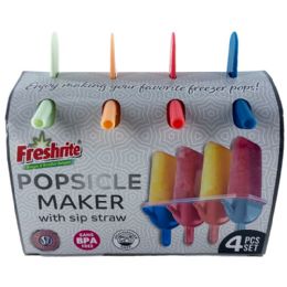 48 pieces Set Of 4pc Plastic Popsicle Molds - Freezer Items