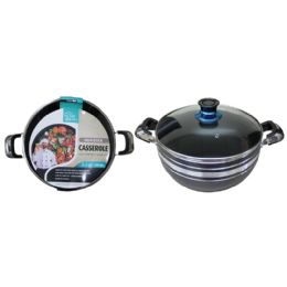 6 pieces 5.5qt Nonstick Casserole W/lid - Pots & Pans