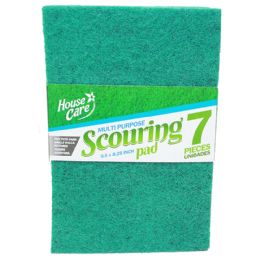 48 pieces 7pk Green Scourbing Pads - Scouring Pads & Sponges