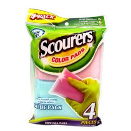 72 pieces 4 Pcs Color Sponges - Scouring Pads & Sponges