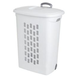 3 pieces Ultra Wheeled Hamper White - Laundry Baskets & Hampers