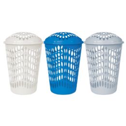12 Pieces 54l Plastic Laundry Basket With Lid - Laundry Baskets & Hampers