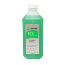 12 pieces 16oz 70% Swan Rubbing Alcohal W Green - Personal Care Items