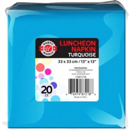 36 pieces 20ct13"x13" Turquoise Luncheon Napkin - Napkin and Paper Towel Holders