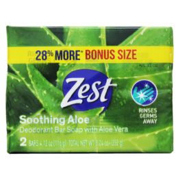 24 pieces 4.12oz 2pk Zest Bar Soap Fresh Aloe - Soap & Body Wash