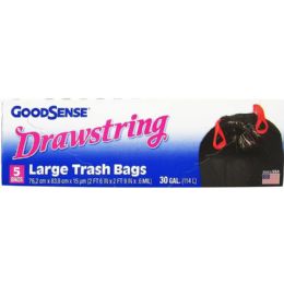 24 pieces 30 Gal 5 Goodsence Draw String BaG-B - Garbage & Storage Bags