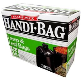 6 pieces Habfl34 34ct 39 Gal Lawn / Leaf Bag - Garbage & Storage Bags