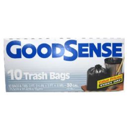 12 pieces Gdsft10 10ct Goods 30 Gal Trash Bag - Garbage & Storage Bags