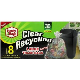 24 pieces 8ct Hardy Bag30gal Cler Recy Trsh Bag - Garbage & Storage Bags