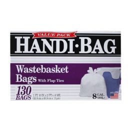 6 of 130ct 8 Gal H.b Waste Basket Bags