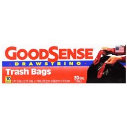 9 pieces 30 Gal 10ct Gds Drawstring Trash Bags - Garbage & Storage Bags