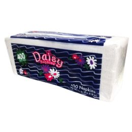12 pieces Daisy Napkin 400ct - Napkin and Paper Towel Holders