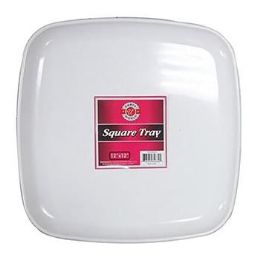 25 of 12" White Square Tray