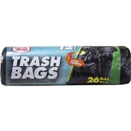 24 pieces 12ct Hardy Bag 26gal Roll Bag - Garbage & Storage Bags