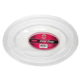 25 of 11' X 16" Oval Clear Tray