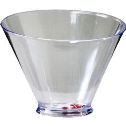 36 Wholesale 25oz Clear Bevel Edge Salad Bowl