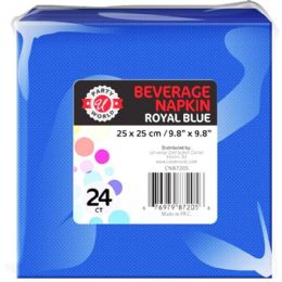 36 pieces 24ct 9.8"x9.8" R Blue Beverage Napkin - Napkin and Paper Towel Holders