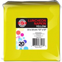 36 pieces 20ct 13"x13" Yellow Luncheon Napkin - Napkin and Paper Towel Holders
