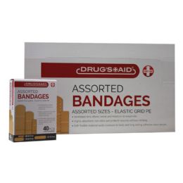 48 pieces 40 Clear Assorted Bangdage /pdq - First Aid and Bandages