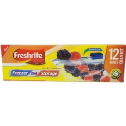 24 pieces 12ct Quart Size Slidelock Freezer Bag - Freezer Items