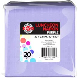 36 pieces 20ct 13"x13" Purple Luncheon Napkin - Napkin and Paper Towel Holders