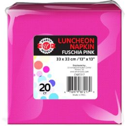36 pieces 20ct13"x13" Fuschia Pink Lunch Napkin - Napkin and Paper Towel Holders