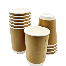 12 Oz. Paper Hot Cups, (brown) 500 Ct. (20 Packs Of 25)