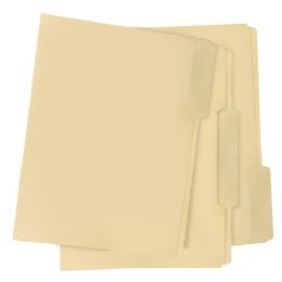 24 Pieces 12 Count Manila Folder , 8.5 X 11, 1/3 Cut Tab (24 Units Per Case) - File Folders & Wallets