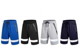 24 Pieces Men's Cotton Active Shorts Pack B - Men's Activewear
