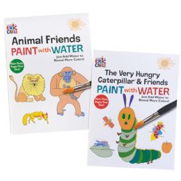48 pieces Eric Carle Paint With Water 24pg 2 Assorted Counter Display - Paint, Brushes & Finger Paint
