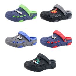 Wholesale Footwear Boys Double Layer Charm Clog Assorted