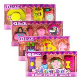 144 pieces Princess Bash 3d Eraser Sets - Erasers