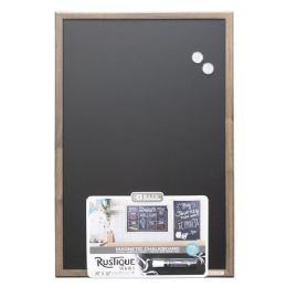 4 pieces 20" X 30" Rustique Wood Frame Magnetic Chalkboard W/ Chalk Marker & Magnets - Paint, Brushes & Finger Paint
