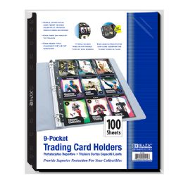 10 pieces Side Loading 9-Pockets Double Sided Trading Card Holders (100/pack) - Binders