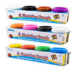 24 pieces 4 Oz Primary Color Modeling Dough (4/pack) - Clay & Play Dough