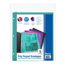 12 pieces Poly Project Envelopes (5/pack) - Binders