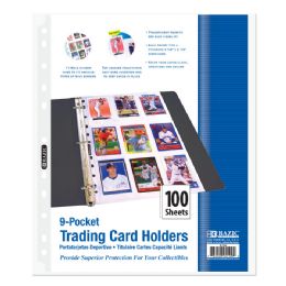 10 pieces Top Loading 9-Pockets Trading Card Holders (100/pack) - Binders