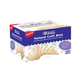 10 pieces Jumbo Natural Craft Stick (500/box) - Craft Wood Sticks and Dowels