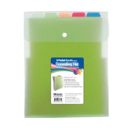 12 pieces 5-Pocket Letter Size Vertical Poly Expanding File - Organizer