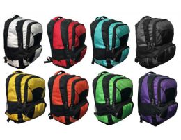 Premium Backpack - 18 X 13 X 9 Inches - Front Pencil Organizer In Pocket - 2 Full Size Compartments - Mesh Side Pockets