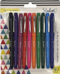 48 of Felt Tip Pens 10ct Ultra Fine Tip Assorted Color Ink