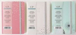 24 pieces Mini Executive Book - 5 X 3.5 Inches - 100 Sheets - Silver Foil With Elastic Closure - Note Books & Writing Pads